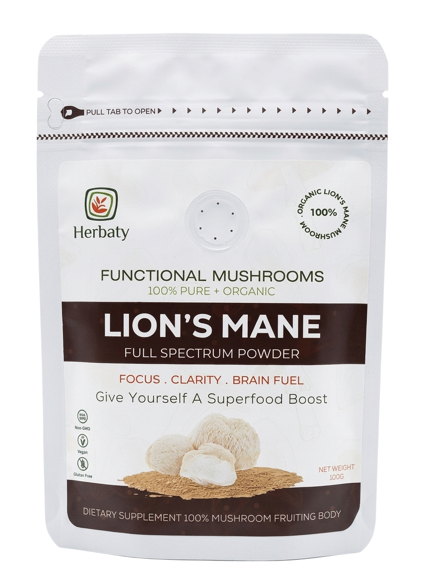 Organic lion's mane mushroom powder