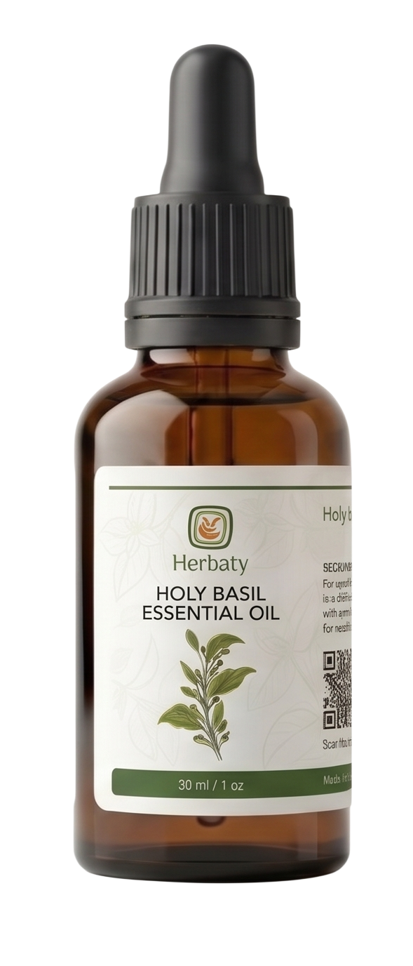 Holy Basil Essential Oil from Herbaty Organics