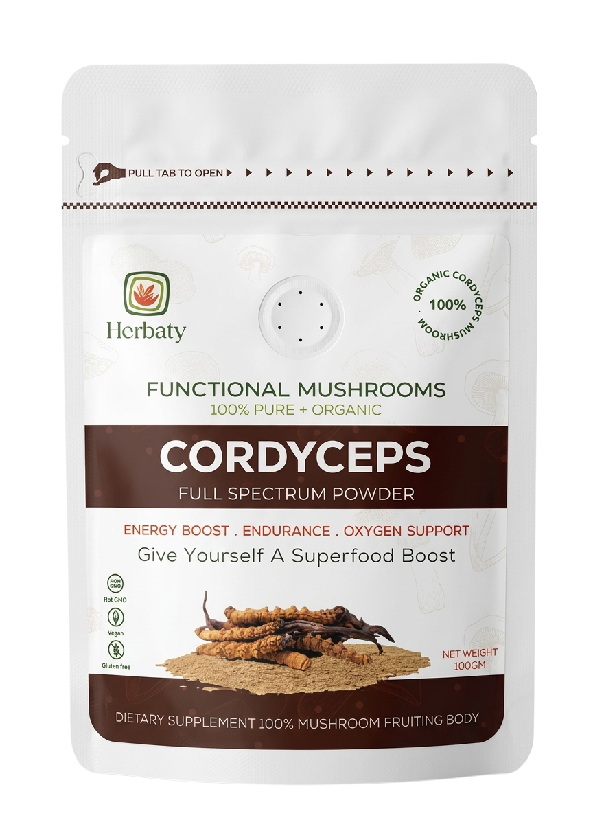 Cordyceps Mushroom Extract Powder from Herbaty Organics